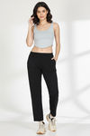 Zivame Knit Cotton Loungewear Bottom - Black Beauty — thumbnail 5